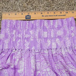 Free People Movement The Way Home Women‎ S Purple Paisley High Rise Shorts thumbnail 6