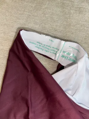 Burgundy full piece bathing suit  thumbnail 3