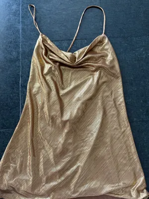 12th Tribe Gold Mini Dress thumbnail 3