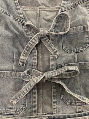 Perfect condition denim top and skirt set thumbnail 2