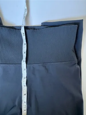 Vuori Ribbed High Waist Daily Leggings Slate Blue Size Small thumbnail 5