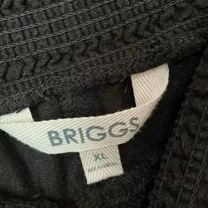 Briggs linen blend Black High Rise wide leg Pull on pants Size XL #785 thumbnail 6