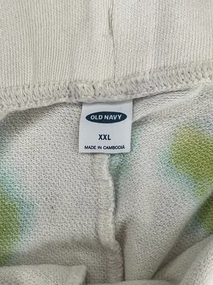 Women’s Old Navy Tie Dye Shorts XXL Cream Green Blue Yellow thumbnail 4