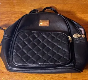 Black mini backpack thumbnail 1
