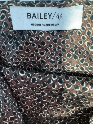 Bailey/ 44 Brown Cowl Neck Reptile Print Satin Midi Slip Dress thumbnail 7