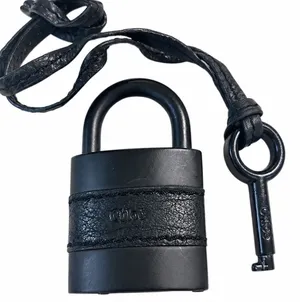 CHLOE Replacement Black Leather / Black Metal Large Lock & Black Large Key thumbnail 8