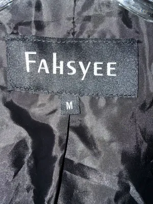 Fahsye Women's Black Faux Leather Asymmetrical Moto Biker Jacket thumbnail 9