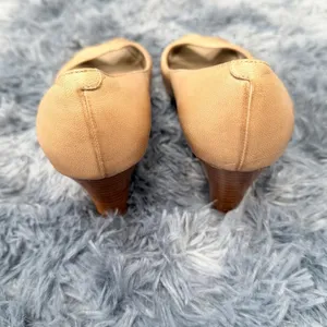 Aldo Peep Toe Wedge shoes sandals size 8 business business refined polished tan thumbnail 4