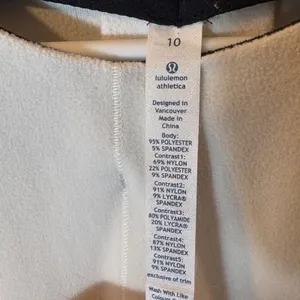 Lululemon Run Bold in the Cold Long-Sleeve Pullover Size 10 in Polar Cream/Black thumbnail 6
