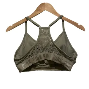 PINK Olive Green Racerback‎ Bra / Bralette thumbnail 3