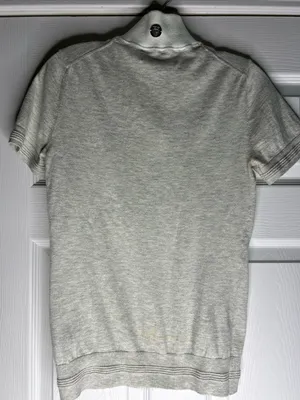 Asmar Equestrian, Women's Grey Short-Sleeve Zip Polo with Contrast Collar thumbnail 4