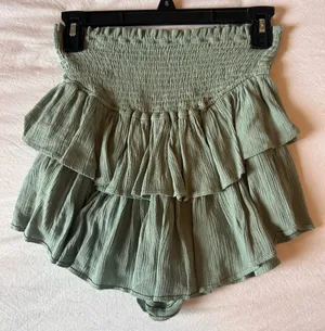 Green ruffle skirt Orange Size XS thumbnail 1