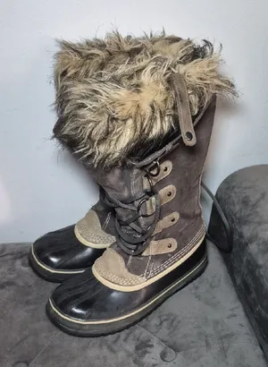 Sorel Joan of Arctic Brown Suede Waterproof Boots | Women’s Size 7 thumbnail 1