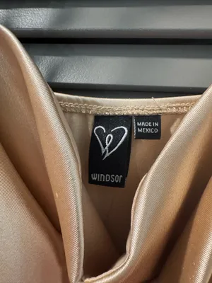 Satin Gold Windsor Dress thumbnail 5