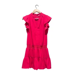 Amanda Uprichard Marsha Hot Pink‎ V-Neck Romper Size XS thumbnail 2