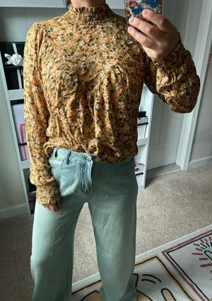 William Rast floral blouse top. S thumbnail 1