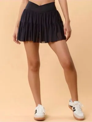 NWT! Blogilates Viral Taylor Swift Popflex Ballerina Skirt Skort Black Large NEW thumbnail 7