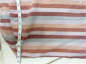 Women's Madewell Boxy Button Down Shirt Size S Multi-color Striped Cotton thumbnail 8