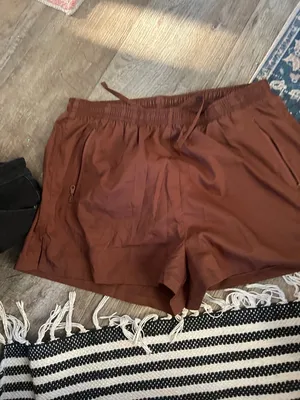Girlfriend‎ Collective athletic brown shorts size M thumbnail 2