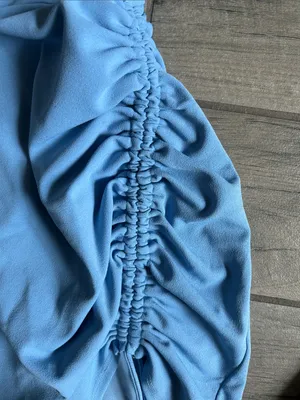Windsor Light Blue Ruched Mini Dress thumbnail 5