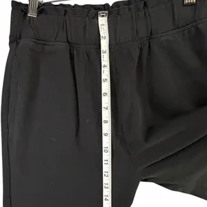 Reserved‎ Flared Sweatpants Size M Black Cotton Jersey Lounge Comfort Athleisure thumbnail 7