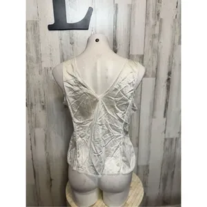 White silk tank top White Size L thumbnail 4