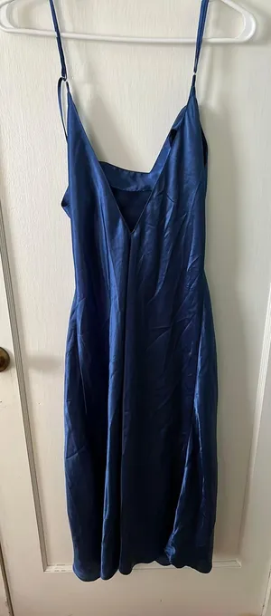 Silk Blue Dress thumbnail 1