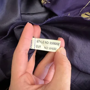 Jonathan Martin Studio 100%‎ Silk Purple Gold Floral Embroidered Midi Dress Sz 8 thumbnail 11