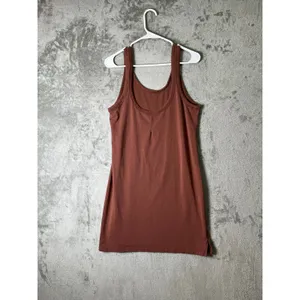 Lululemon Classic-Fit Cotton Blend Scoop Dress Ancient Copper Size 10 Sleeveless thumbnail 3