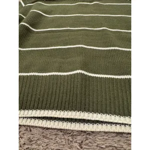 Industry Green & White Striped‎ Knit Sweater XS New Without Tags thumbnail 2