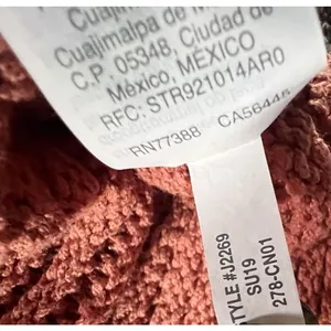 Madewell Open Stitch Cotton Blend Cropped Sweater Rust‎ Orange Size Large thumbnail 5