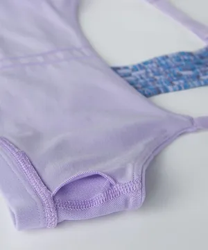 Lululemon Energy Bra Size 6 Medium Support Blue Paisley Strappy Back Crop Top thumbnail 5