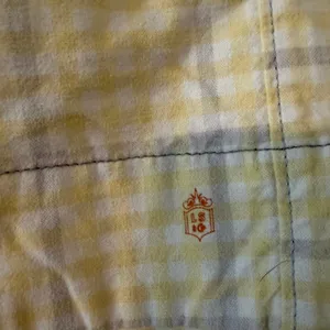 Levi's Women's Plaid Shorts 100% Cotton‎ Size 8 Yellow Plaid Vintage Y2K thumbnail 3