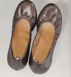 J. Crew metallic silver ballet flats thumbnail 2