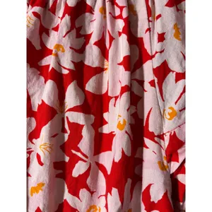 Free Assembly Women's Mini Dress Size XS Red Floral Fit & Flare Flutter Sleeves thumbnail 3