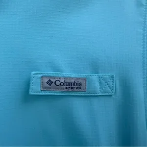Columbia PFG Long Sleeve Button Down Small Blue thumbnail 6