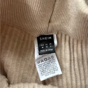 SheIn Cream Ribbed Knit Pants thumbnail 3
