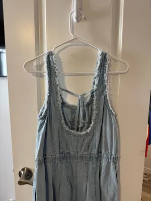 Free People Denim Jumpsuit thumbnail 2