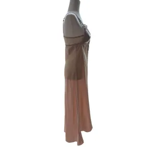 FLORA by Flora Nikrooz Women's Stella gown almond slip dress, size M thumbnail 6