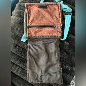 Y2K multicolored patchwork cotton bohemian hobo cross-body bag thumbnail 6