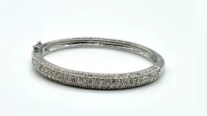 Lia Sophia Silver Played with Crystal Accent Bracelet thumbnail 3