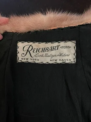 Vintage Reichbart Furs Coat Womens Medium Persian Lamb Mink Collar 50s thumbnail 7