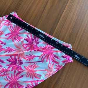 Shade & Shore One Piece Swimsuit L Pink Purple Palm Tree Beachy Tropical Whimsy thumbnail 12