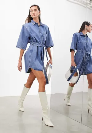 Dress ASOS Denim thumbnail 4