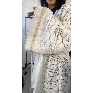 FREE PEOPLE Bell Sleeve Lace Duster in Ivory, One Size, New with Tag MSRP $128 thumbnail 15