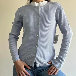 Pierre Cardin Baby Blue Rib Knit Nwt Cardigan thumbnail 7