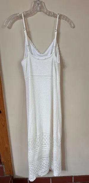 White Lace Bodycon Dress Size M thumbnail 2