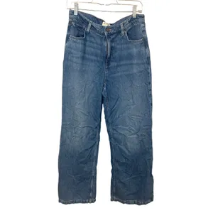 Free People We The Free Stride Straight n Wide Jeans Blue Walk Away Size 27 thumbnail 2