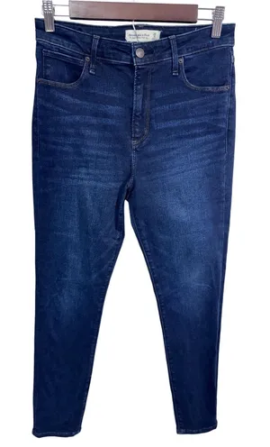 Abercrombie & Fitch 28/6S Dark Wash Super‎ Skinny High Rise Jeans Women's thumbnail 1