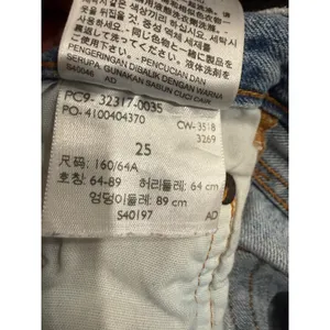 Levis Premium 501 Original Cutoff Shorts Light Wash Distressed‎ Blue 25 thumbnail 5